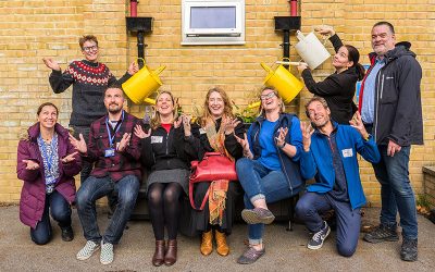 Sustainable drainage planters minimise flooding at Oxford school