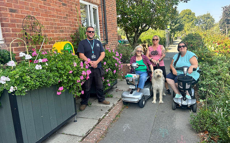 Residents reap multiple benefits from sustainable drainage planters
